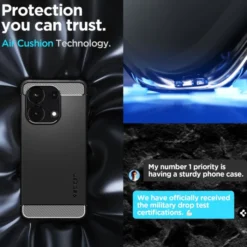 Spigen Xiaomi|Redmi Note 13 Lte-Etui Rugged Armor Xiaomi Redmi Note 13 4g Matte Black Case