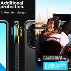 Spigen Xiaomi|Redmi Note 13 Lte-Etui Rugged Armor Xiaomi Redmi Note 13 4g Matte Black Case