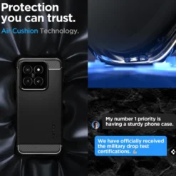 Spigen Xiaomi|14-Etui RUGGED ARMOR XIAOMI 14 MATTE BLACK Case