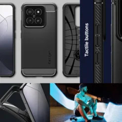 Spigen Xiaomi|14-Etui RUGGED ARMOR XIAOMI 14 MATTE BLACK Case