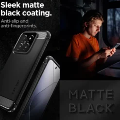 Spigen Xiaomi|14-Etui RUGGED ARMOR XIAOMI 14 MATTE BLACK Case