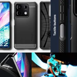 Spigen Xiaomi|Redmi Note 13 5G-Etui Rugged Armor Xiaomi Redmi Note 13 5g Matte Black Case