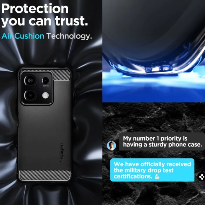 Spigen Xiaomi|Redmi Note 13 5G-Etui Rugged Armor Xiaomi Redmi Note 13 5g Matte Black Case