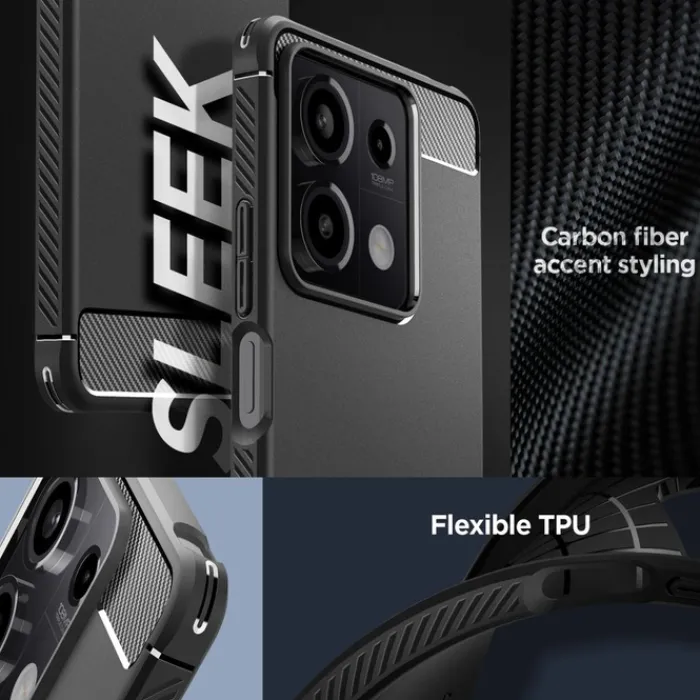 Spigen Xiaomi|Redmi Note 13 5G-Etui Rugged Armor Xiaomi Redmi Note 13 5g Matte Black Case