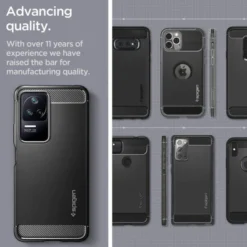 Spigen Poco|Inne Marki-Etui Rugged Armor Xiaomi Poco F4 Matte Black