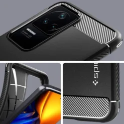 Spigen Poco|Inne Marki-Etui Rugged Armor Xiaomi Poco F4 Matte Black