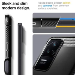 Spigen Poco|Inne Marki-Etui Rugged Armor Xiaomi Poco F4 Matte Black