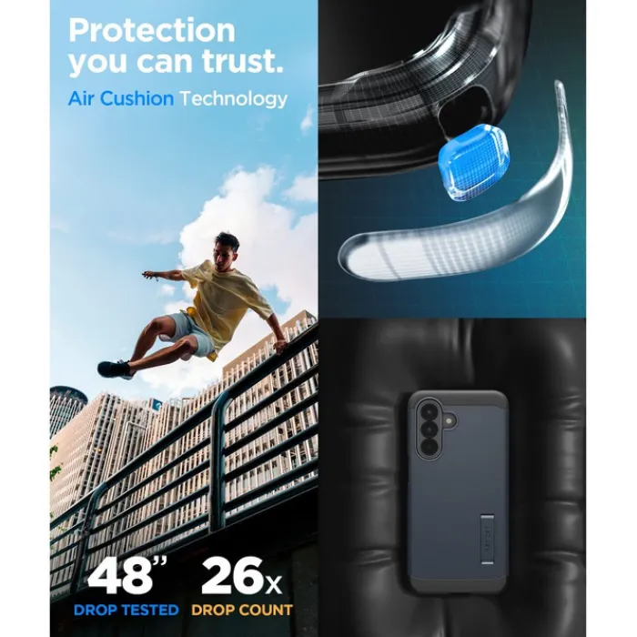 Spigen Samsung|Galaxy A57-ETUI SAMSUNG GALAXY A57 5G TOUGH ARMOR METAL SLATE