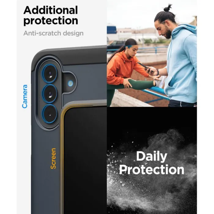Spigen Samsung|Galaxy A57-ETUI SAMSUNG GALAXY A57 5G TOUGH ARMOR METAL SLATE