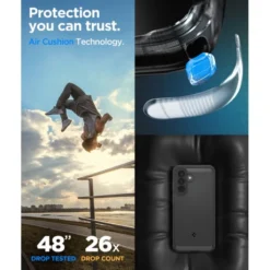 Spigen Samsung|Galaxy A57-ETUI SAMSUNG GALAXY A57 5G RUGGED ARMOR MATOWE CZARNE