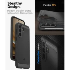 Spigen Samsung|Galaxy A37-ETUI SAMSUNG GALAXY A37 5G RUGGED ARMOR MATOWE CZARNE