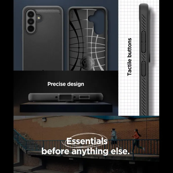 Spigen Samsung|Galaxy A37-ETUI SAMSUNG GALAXY A37 5G RUGGED ARMOR MATOWE CZARNE