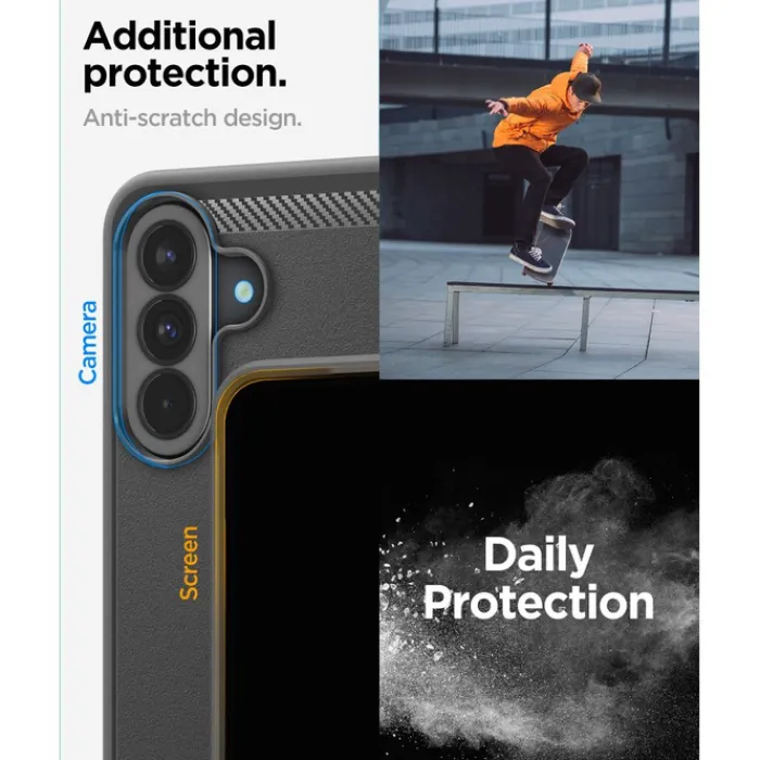 Spigen Samsung|Galaxy A37-ETUI SAMSUNG GALAXY A37 5G RUGGED ARMOR MATOWE CZARNE