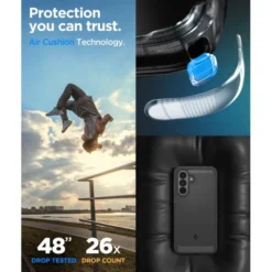 Spigen Samsung|Galaxy A37-ETUI SAMSUNG GALAXY A37 5G RUGGED ARMOR MATOWE CZARNE