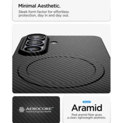Spigen Samsung|Galaxy S26-ETUI SAMSUNG GALAXY S26 AIRSKIN ARAMID MAG MAGSAFE CZARNE