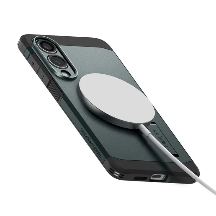 Spigen Samsung|Galaxy S25 Edge-ETUI SAMSUNG GALAXY S25 EDGE TOUGH ARMOR MAGSAFE ABYSS GREEN