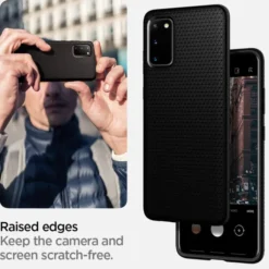 Spigen Samsung|Galaxy S20+ Plus-Etui Samsung Galaxy S20 Plus Liquid Air Matte Black Czarne Case