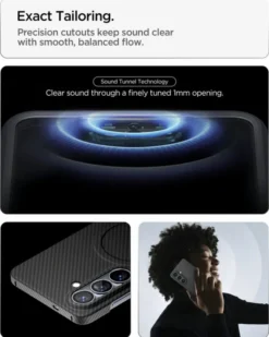 Spigen Samsung|Galaxy S26 Plus-ETUI SAMSUNG GALAXY S26 PLUS AIR SKIN ARAMID MAG MAGSAFE CZARNE