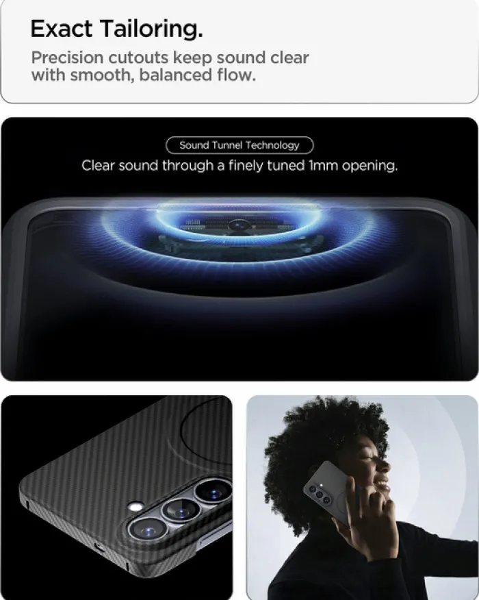 Spigen Samsung|Galaxy S26 Plus-ETUI SAMSUNG GALAXY S26 PLUS AIR SKIN ARAMID MAG MAGSAFE CZARNE