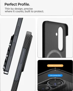 Spigen Samsung|Galaxy S26 Plus-ETUI SAMSUNG GALAXY S26 PLUS AIR SKIN ARAMID MAG MAGSAFE CZARNE