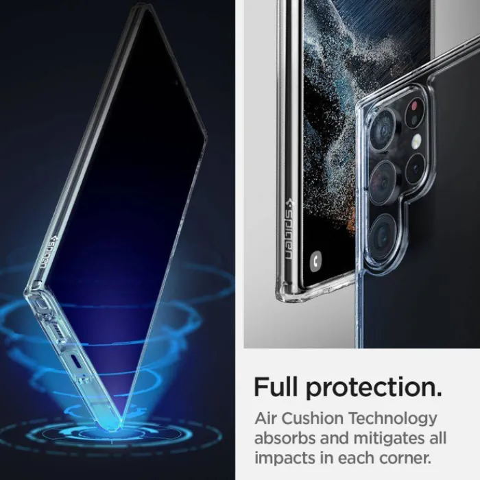 Spigen Samsung|Galaxy S22 Ultra-ETUI Samsung Galaxy S22 Ultra Ultra Hybrid Crystal Przezroczyste Clear Case