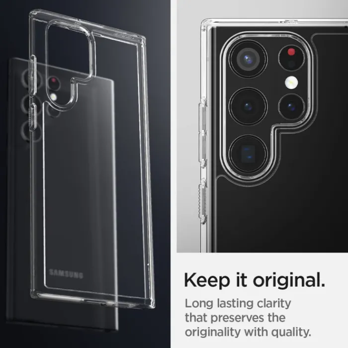 Spigen Samsung|Galaxy S22 Ultra-ETUI Samsung Galaxy S22 Ultra Ultra Hybrid Crystal Przezroczyste Clear Case