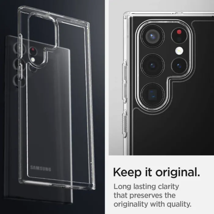 Spigen Samsung|Galaxy S22 Ultra-ETUI Samsung Galaxy S22 Ultra Ultra Hybrid Crystal Przezroczyste Clear Case