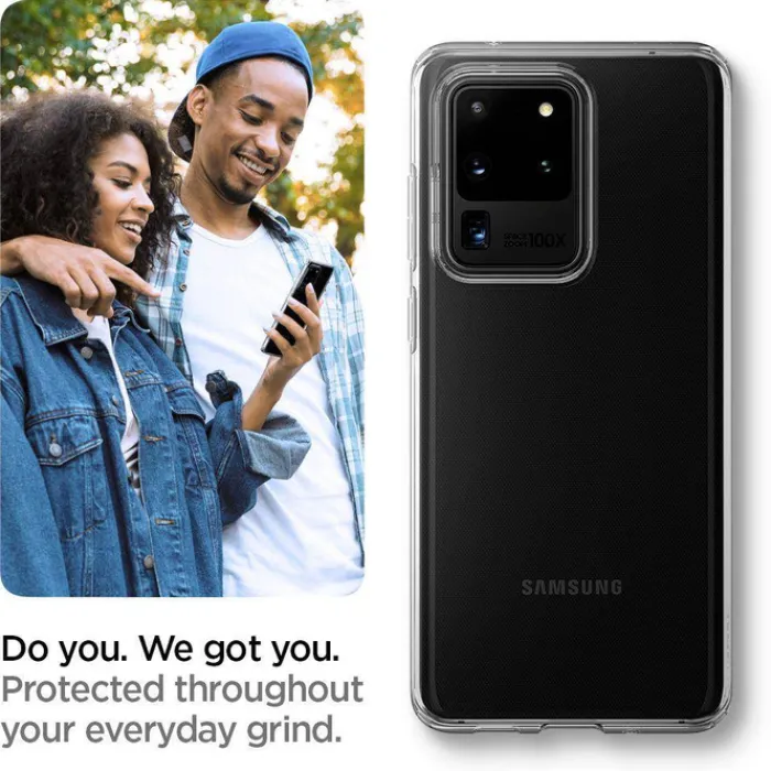 Spigen Samsung|Galaxy S20 Ultra-Etui Samsung Galaxy S20 Ultra Liquid Crystal Clear Przeźroczyste Case
