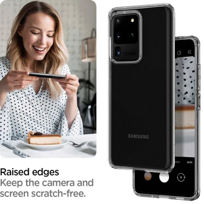 Spigen Samsung|Galaxy S20 Ultra-Etui Samsung Galaxy S20 Ultra Liquid Crystal Clear Przeźroczyste Case