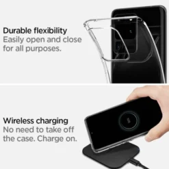 Spigen Samsung|Galaxy S20 Ultra-Etui Samsung Galaxy S20 Ultra Liquid Crystal Clear Przeźroczyste Case