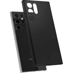 Spigen Samsung|Galaxy S22 Ultra-ETUI Samsung Galaxy S22 Ultra Thin Fit Czarne