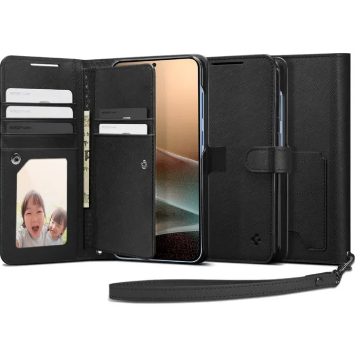 Spigen Samsung|Galaxy S25 Plus-ETUI SAMSUNG GALAXY S25+ WALLET ”S” CZARNE