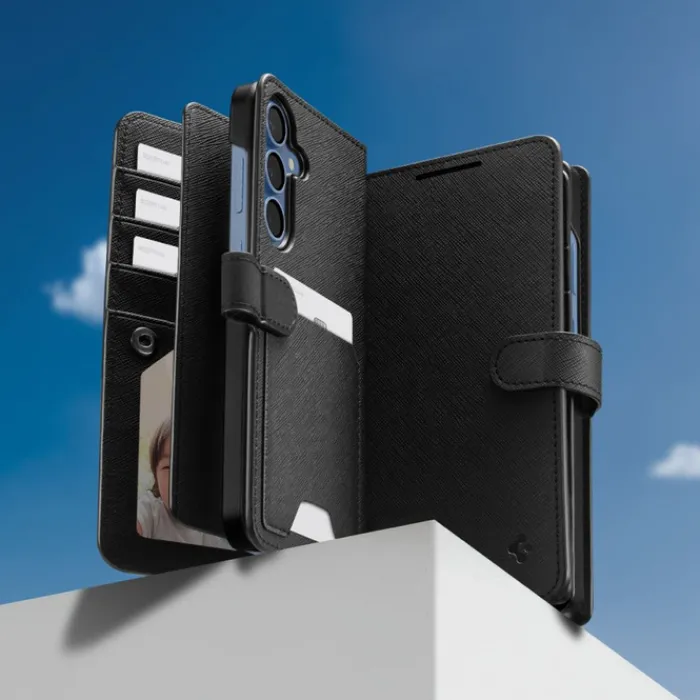 Spigen Samsung|Galaxy S25 Plus-ETUI SAMSUNG GALAXY S25+ WALLET ”S” CZARNE