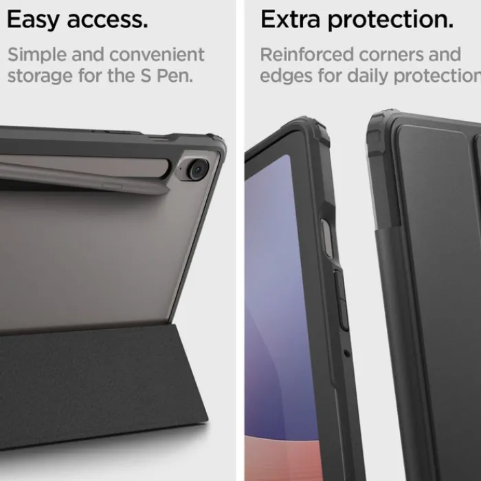 Spigen Galaxy Tab S10 Fe 10.9|Galaxy Tab S9-ETUI SAMSUNG GALAXY TAB S9 11.0 / S10 FE 10.9 X710 / X716B / X520 / X526 ULTRA HYBRID ”PRO” CZARNE