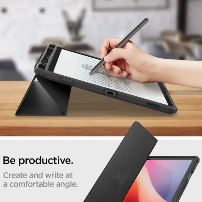 Spigen Galaxy Tab S10 Fe 10.9|Galaxy Tab S9-ETUI SAMSUNG GALAXY TAB S9 11.0 / S10 FE 10.9 X710 / X716B / X520 / X526 ULTRA HYBRID ”PRO” CZARNE