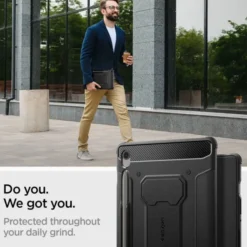 Spigen Galaxy Tab S10 Fe+ Plus 13.1|Samsung-ETUI SAMSUNG GALAXY TAB S10 FE+ PLUS 13.1 X620 / X626B RUGGED ARMOR ”PRO” CZARNE