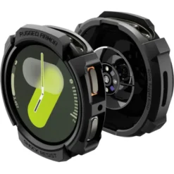 Spigen Galaxy Watch 8 40Mm|Samsung-ETUI SAMSUNG GALAXY WATCH 8 40 MM RUGGED ARMOR MATTE CZARNE