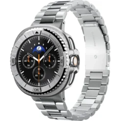Spigen Galaxy Watch 8 Classic 46Mm|Samsung-ETUI SAMSUNG GALAXY WATCH 8 CLASSIC (46 MM) BEZEL TUNE PRO PILOT SILVER
