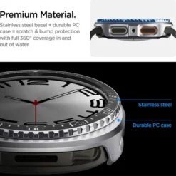 Spigen Galaxy Watch 8 44Mm|Samsung-ETUI SAMSUNG GALAXY WATCH 8 (44 MM) BEZEL TUNE PRO DIVER RAMKA BLACK