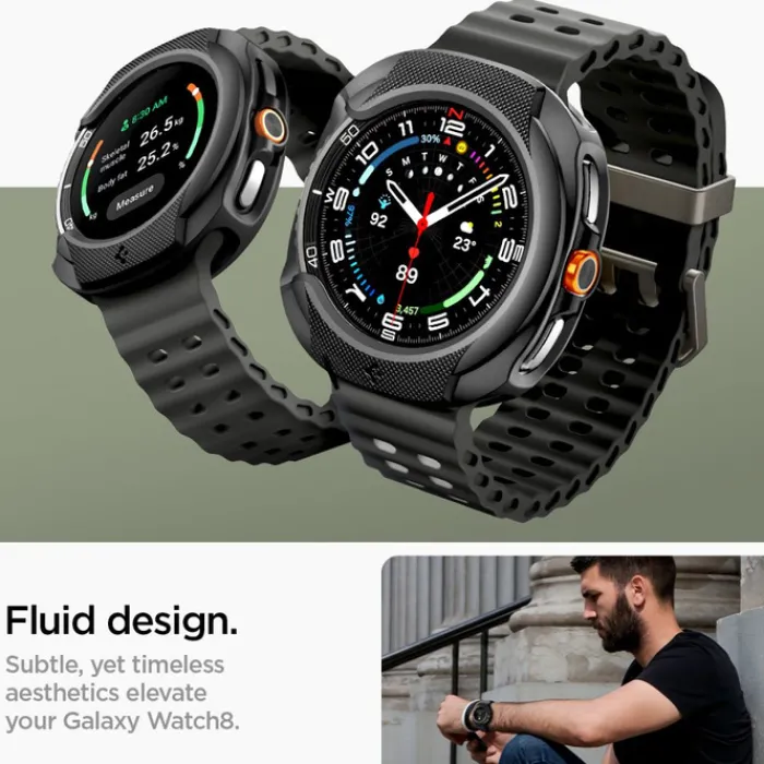Spigen Galaxy Watch 8 Classic 46Mm|Samsung-ETUI SAMSUNG GALAXY WATCH 8 CLASSIC 46 MM LIQUID AIR MATTE CZARNE