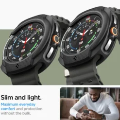 Spigen Galaxy Watch 8 Classic 46Mm|Samsung-ETUI SAMSUNG GALAXY WATCH 8 CLASSIC 46 MM LIQUID AIR MATTE CZARNE