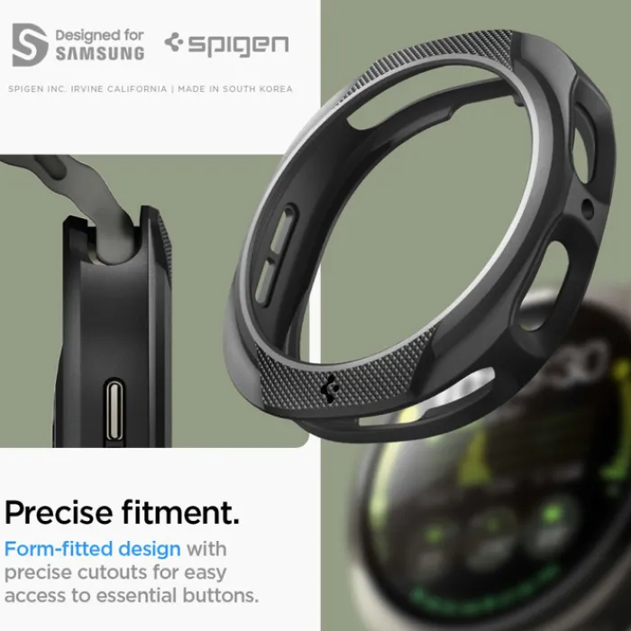 Spigen Galaxy Watch 8 44Mm|Samsung-ETUI SAMSUNG GALAXY WATCH 8 44 MM LIQUID AIR MATTE CZARNE