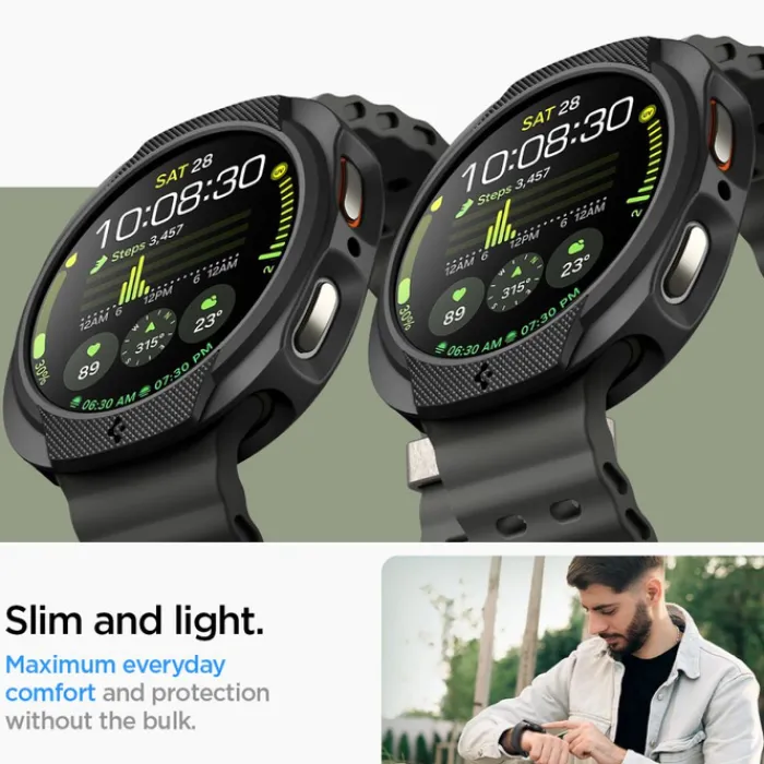 Spigen Galaxy Watch 8 44Mm|Samsung-ETUI SAMSUNG GALAXY WATCH 8 44 MM LIQUID AIR MATTE CZARNE