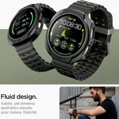 Spigen Galaxy Watch 8 40Mm|Samsung-ETUI SAMSUNG GALAXY WATCH 8 40 MM LIQUID AIR MATOWE CZARNE