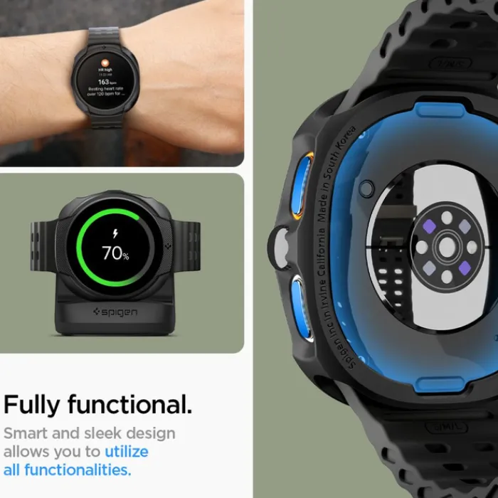 Spigen Galaxy Watch 8 40Mm|Samsung-ETUI SAMSUNG GALAXY WATCH 8 40 MM LIQUID AIR MATOWE CZARNE