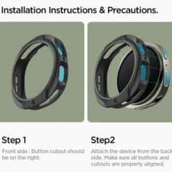 Spigen Galaxy Watch 8 40Mm|Samsung-ETUI SAMSUNG GALAXY WATCH 8 40 MM LIQUID AIR MATOWE CZARNE