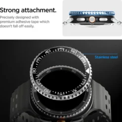 Spigen Galaxy Watch 8 Classic 46Mm|Samsung-ETUI SAMSUNG GALAXY WATCH 8 CLASSIC (46 MM) BEZEL TUNE PRO DIVER BLACK
