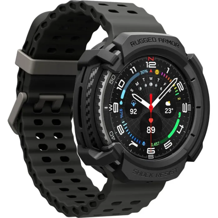 Spigen Galaxy Watch 8 Classic 46Mm|Samsung-ETUI SAMSUNG GALAXY WATCH 8 CLASSIC 46 MM RUGGED ARMOR MATTE CZARNE
