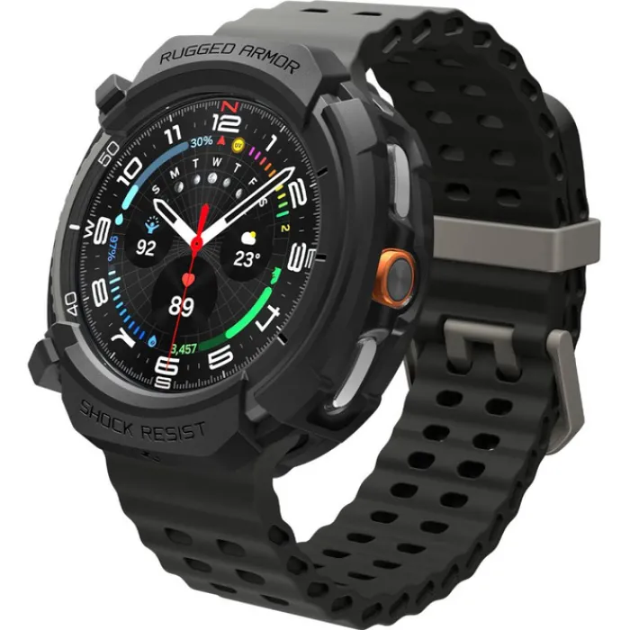Spigen Galaxy Watch 8 Classic 46Mm|Samsung-ETUI SAMSUNG GALAXY WATCH 8 CLASSIC 46 MM RUGGED ARMOR MATTE CZARNE