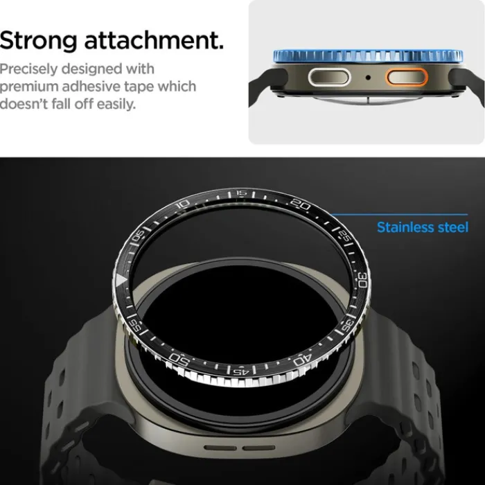 Spigen Galaxy Watch 8 44Mm|Samsung-ETUI SAMSUNG GALAXY WATCH 8 44 MM BEZEL TUNE DIVER CZARNE